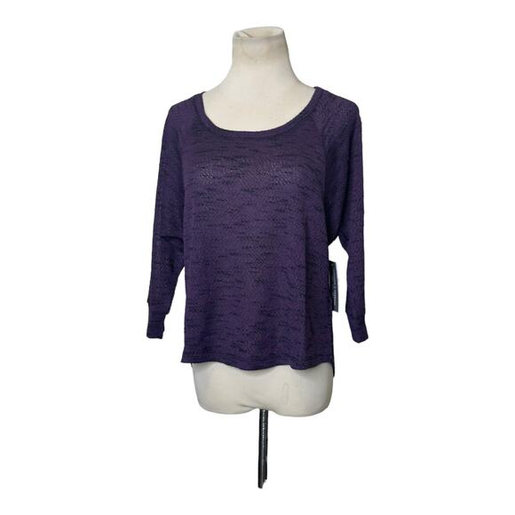 Threads 4 Thought purple short sleeves lightweight sweater size small - Picture 12 of 12